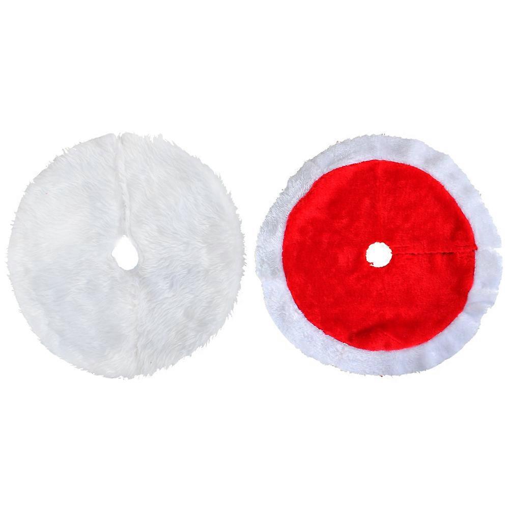 Mini Tree Skirt Decorative Festive Atmosphere Assorted Color Diameter 38cm 2Pcs