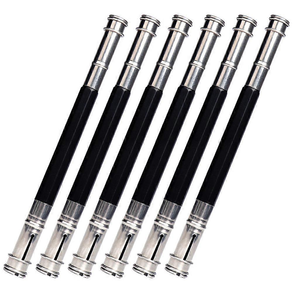 6pcs Pencil Extenders for Artists – Lightweight, Portable Drawing Pencil Holders for Home, School, and Office Use – Compact Stationery Tool