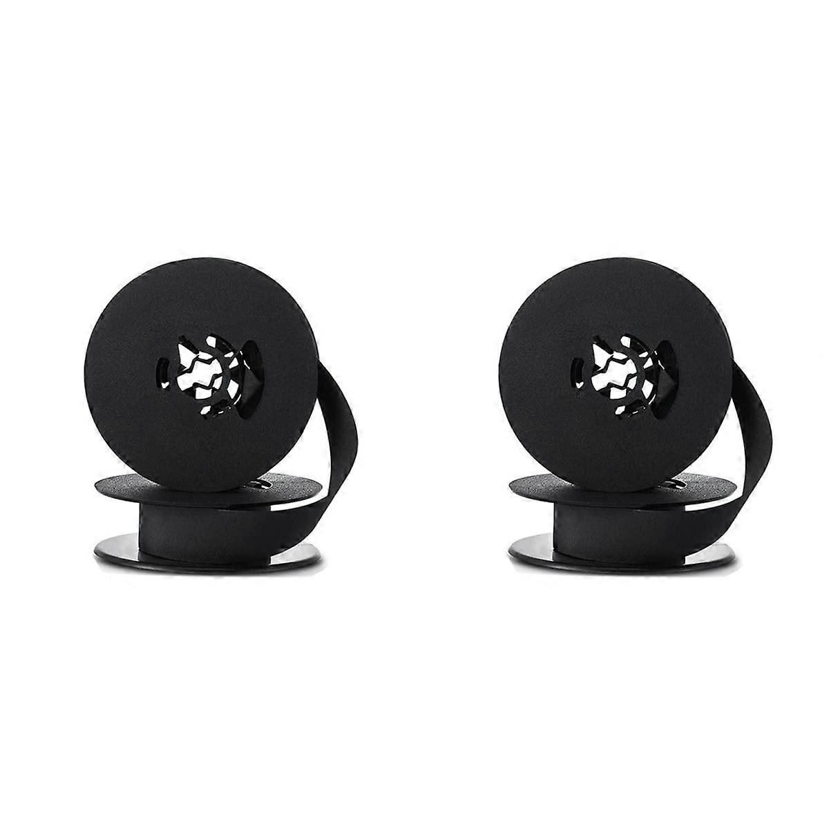 2Pcs Typewriter Ribbon Twin Spool Typewriter Ribbon Ink Twin Spool Ink Replacement Part for Most Typ