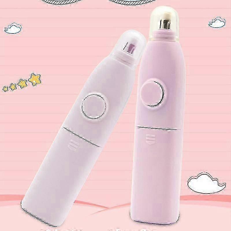 ممحاة كهربائية وردية لمكتب المدرسة لرسم الكتابة الرسم بالبطارية ممحاة كهربائية للطلاب القرطاسية هدية- Yvan