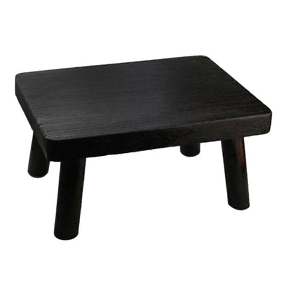 Wood Step Stool Rectangular Wooden Stool Tea Table For Bay Window Bedroom Low 36.00X27.00X19.00CM 1Pack