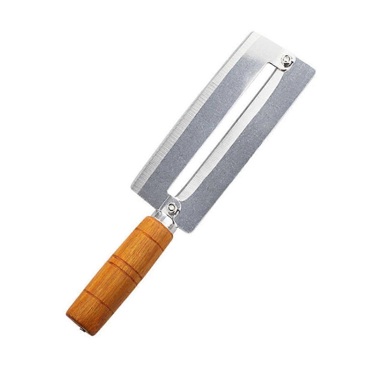 Pineapple peeler with wooden handle Efficient peeling tool for fruit Rust Safe to use for fruit lovers
