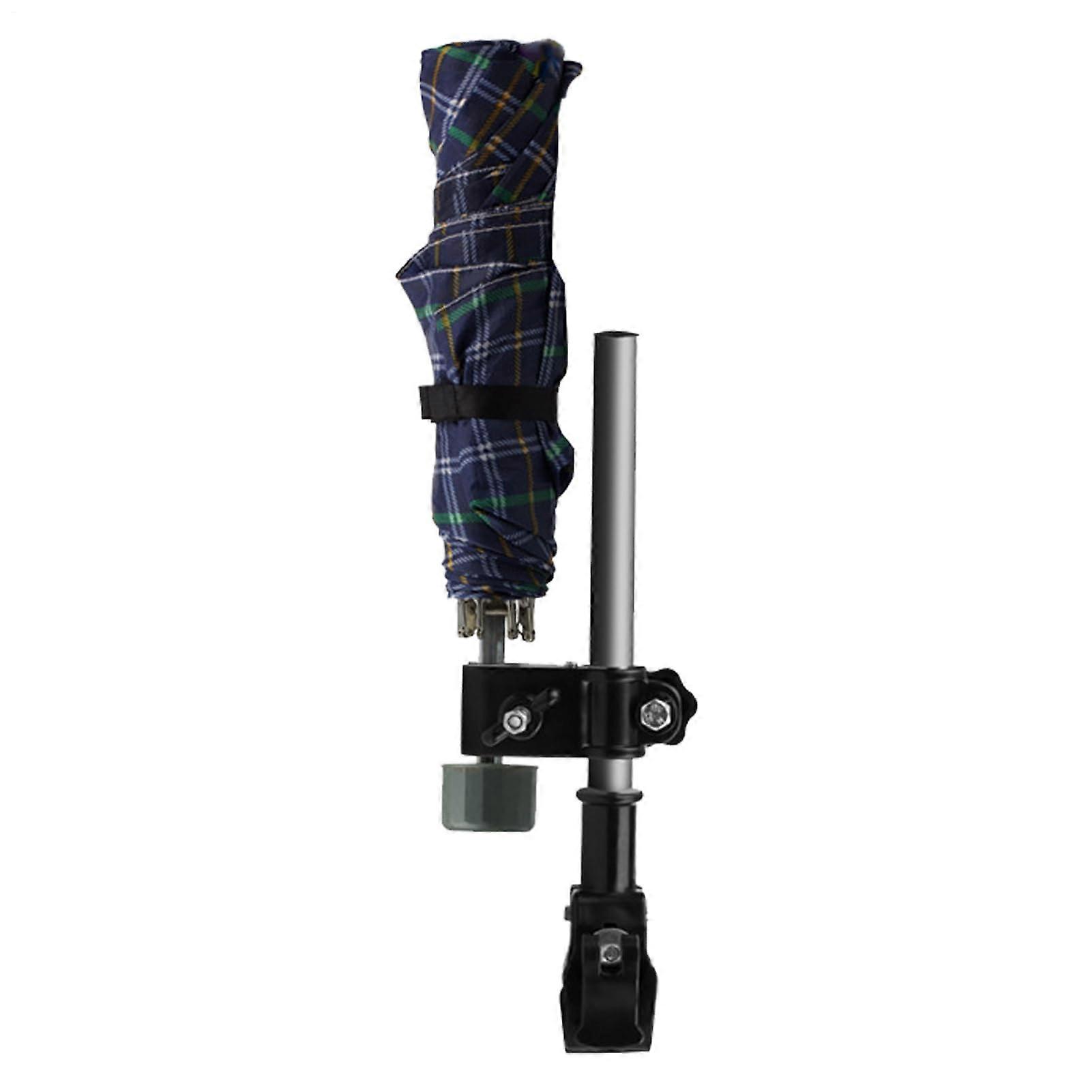 Wheelchair Umbrella Holder  SlideOut Attachment for Pushchairs, Rotating Sun Shield