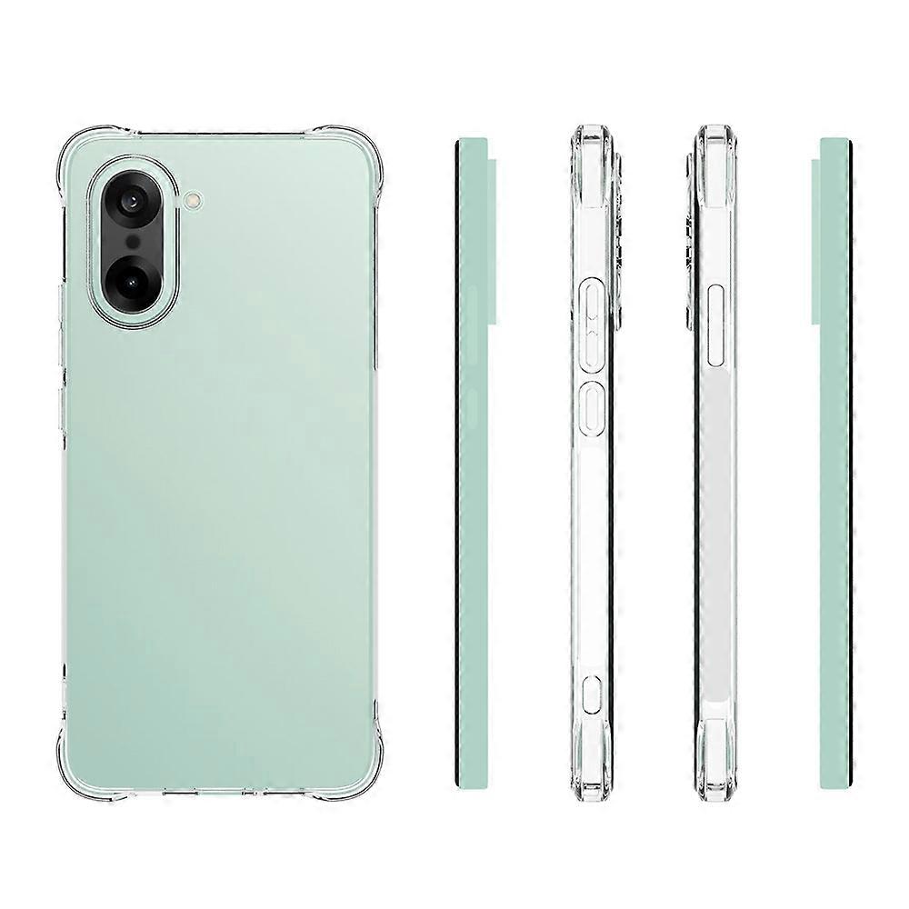 Do etui OnePlus Nord CE5 5G Pokrowiec na telefon z TPU z serii WANLONFENG WL 2,0 mm z folią ze szkła hartowanego