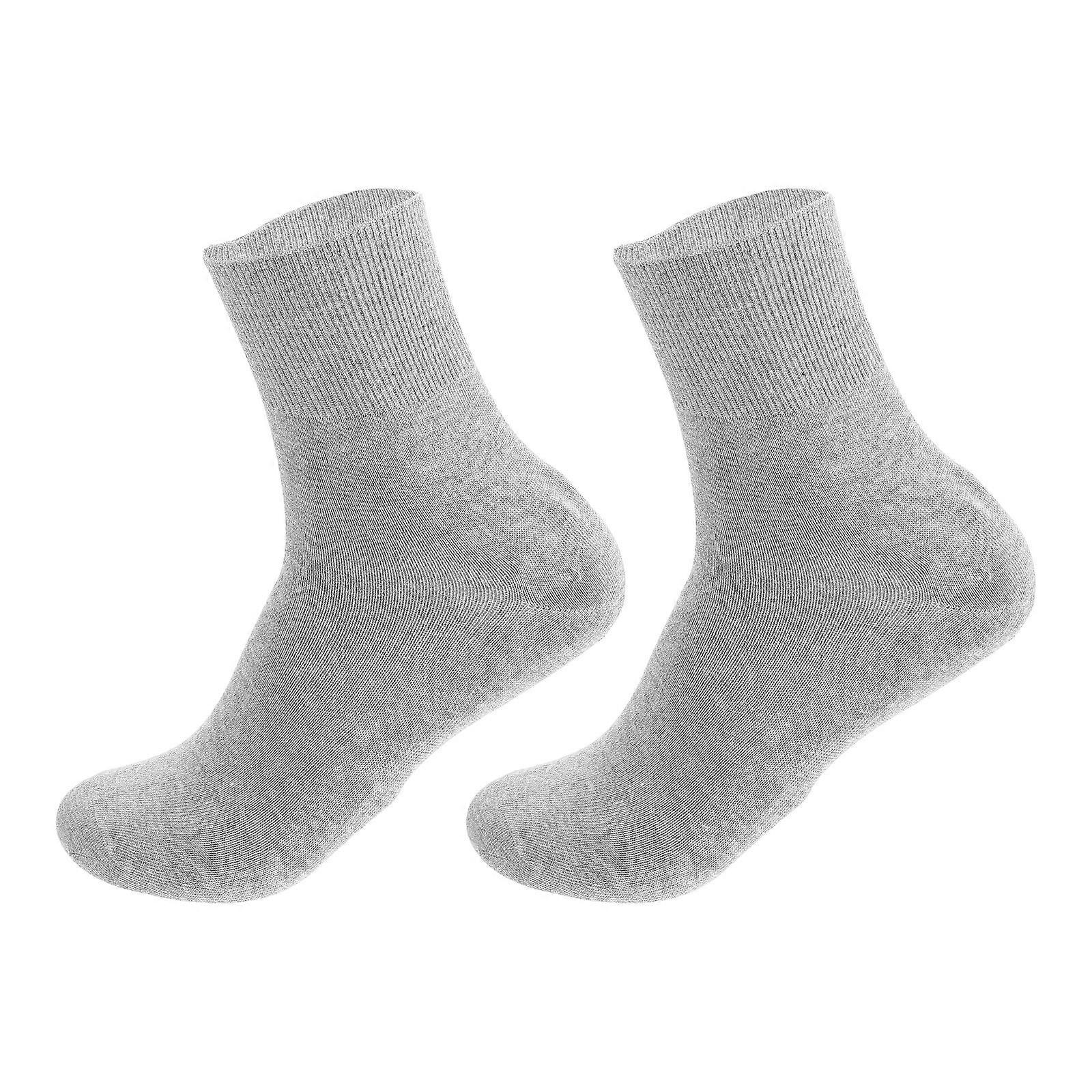 Moisturizing Sock Men Prevent Cracking Daily Use Light Grey 2Set