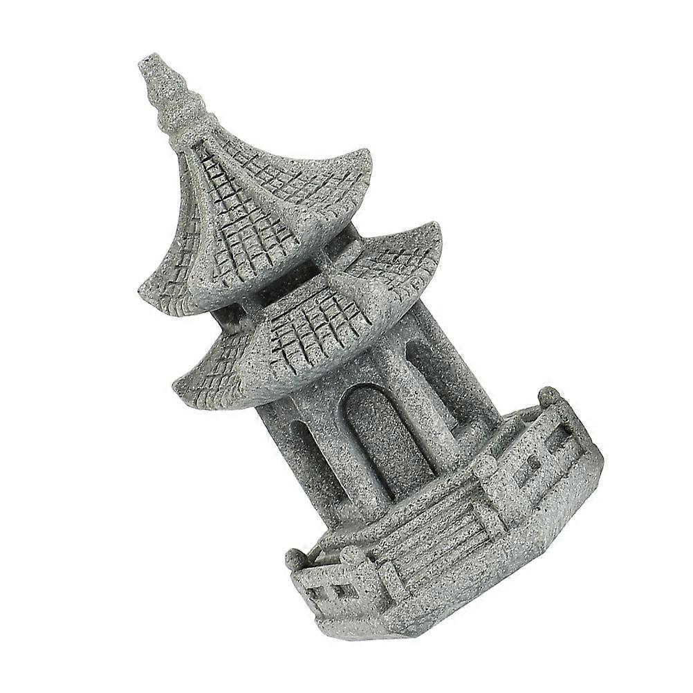 Garden Landscape Decoration Simulation Simulated Landscape Ornament Sandstone Shape Homeowners Grey 7.50X4.00X3.50CM 1Set