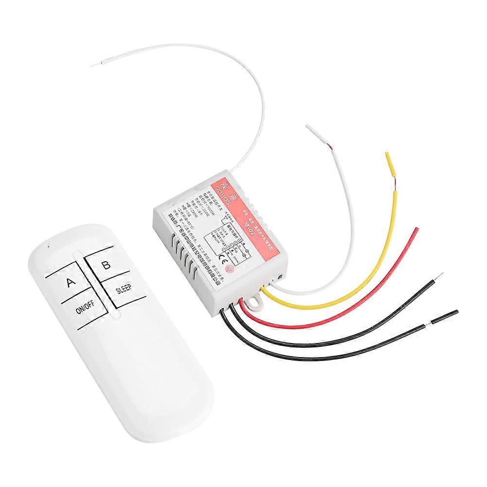 220V Lamp Controller Receiver Transmitter 2 Channel Wireless Remote Switch System