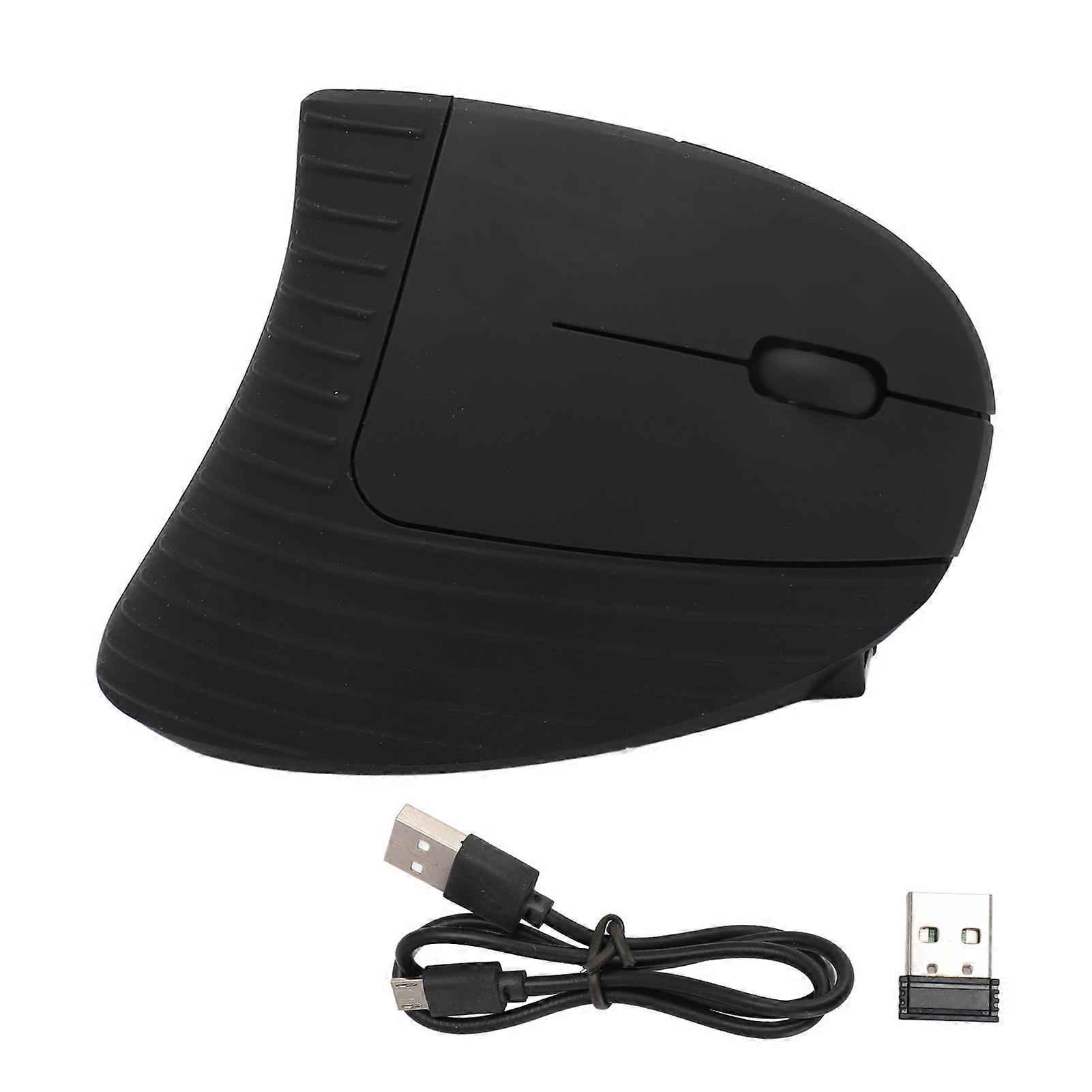 Ergonomic Wireless Vertical Mouse for Right Handed, Rechargeable, Matte Finish, Adjustable DPI with USB Adapter, for Office and Home