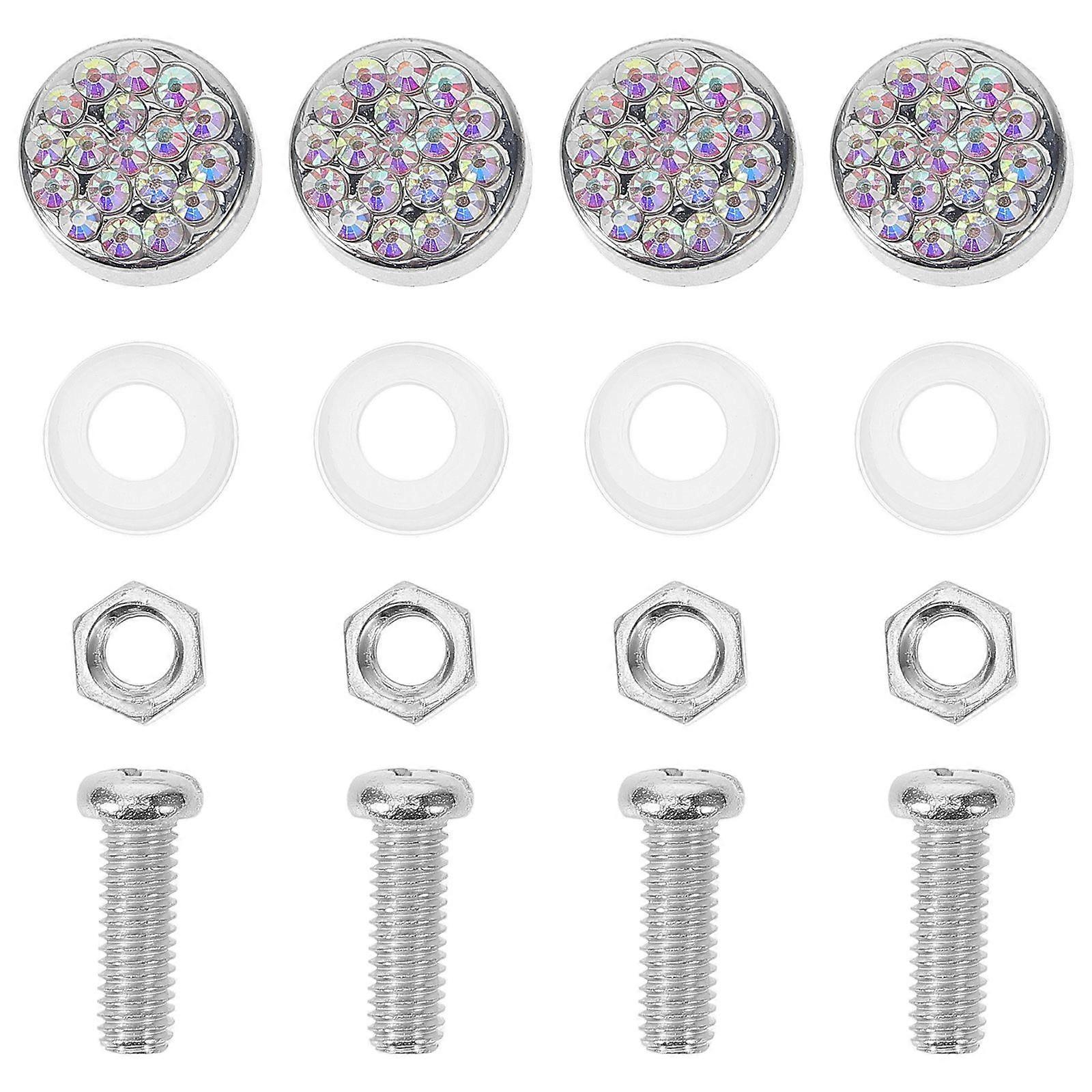 1 Set Car License Plate Screws Kit Fixing Screws License Plates Mounting Hardware