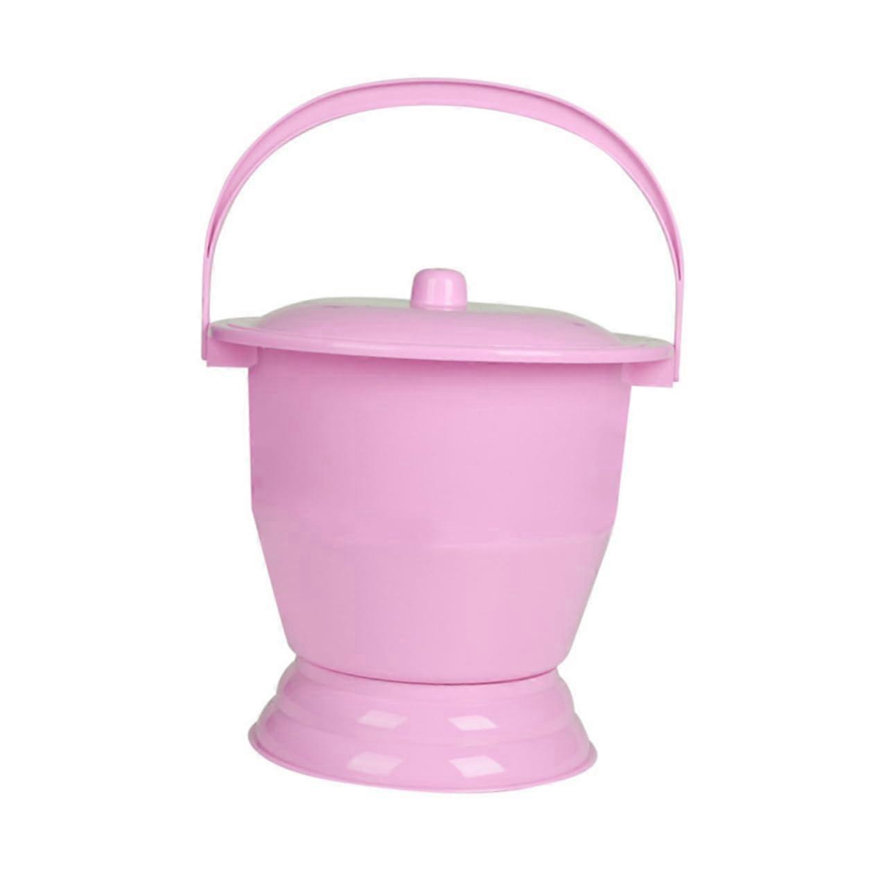 Urinal For Ice Wine Bucket With Lid Portable Urinal Bottle Pink PP Reusable Night Potty Toilet Container