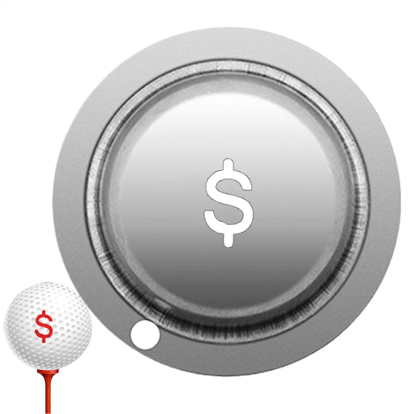 Golf alignment tool, ball marking template, golf stencil, easy to use, portable and, 6 x 6 cm, for patterns and alignments.