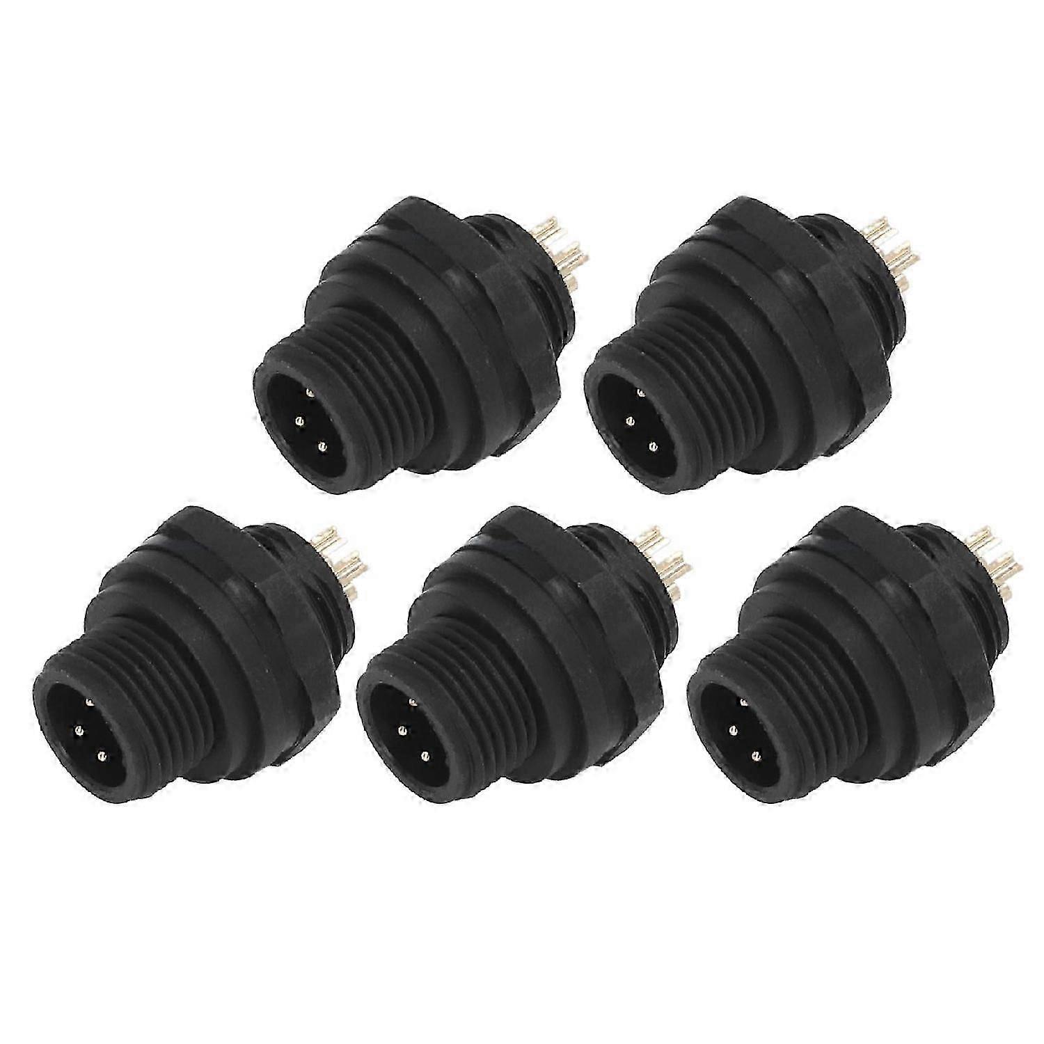 5Pcs Industrial Waterproof Connector IP67 4 Pin Electrical Aviation Wire Cable Quick Plug Socket E7