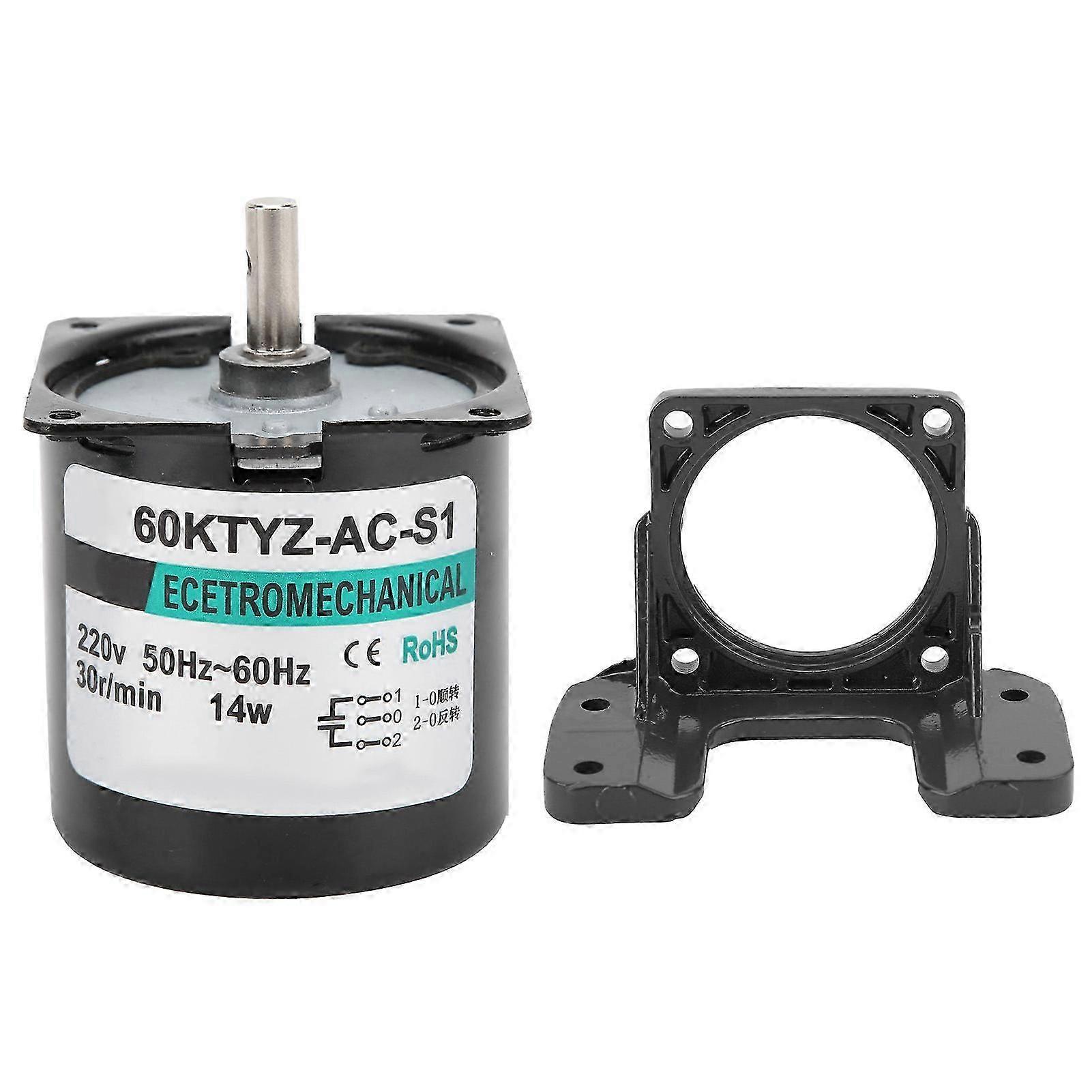 14W 2Way High Torque Permanent Magnet AC Synchronous Motor with Central Shaft Bracket