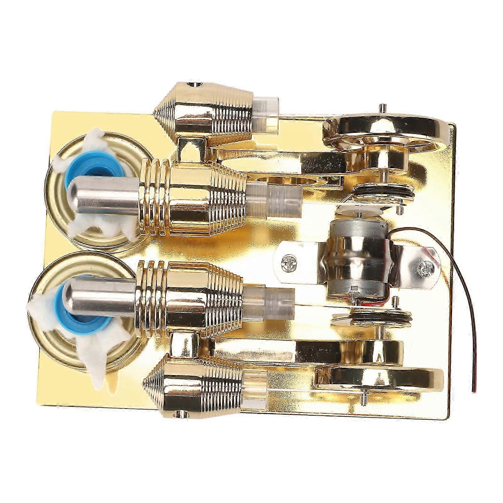 Golden Color Easy Assembly Stainless Steel Stirling Engine Model for Teaching Decoration