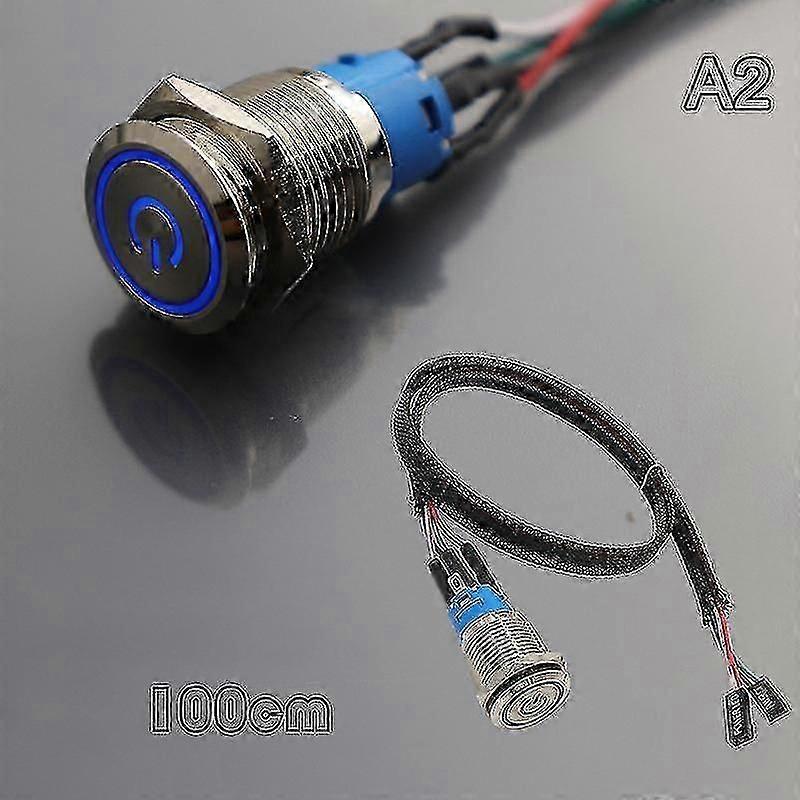 Pc Host Start Power Sw Button Switch Computer Reset Sw Button Switch With Cable