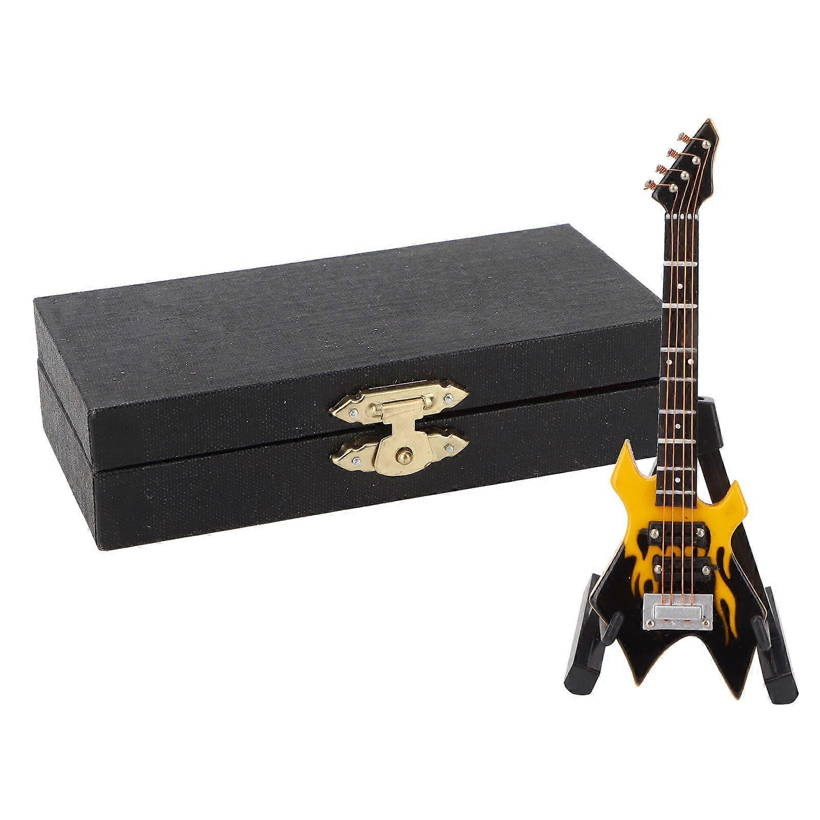 2025 Neuestes Modell Bass Modell Miniatur Holz Simulation Gitarre Modell Musical