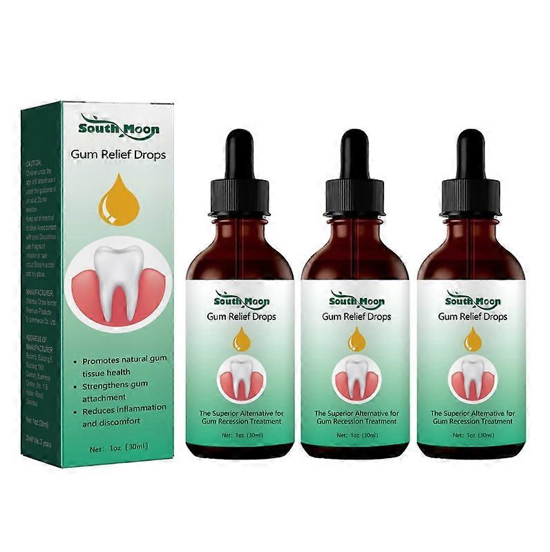 1-3Pcs Gum Regrowth Drops, Natural Gum Restore Liquid Mouthwash, Gum Therapy Drops Receding Gum Repair Treatment