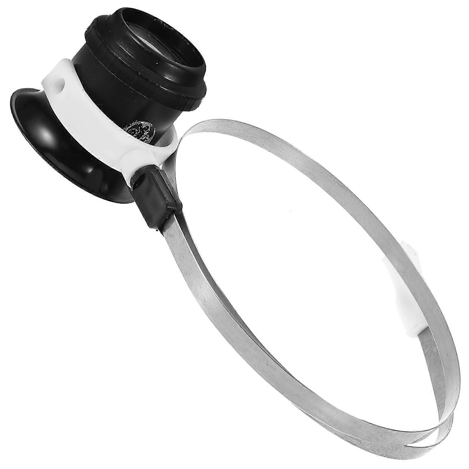 Headband Watch Repair Loupe Magnifier for Jewelers & Watchmakers – Precision Eye Loupe with Wire Holder for Detailed Repairs