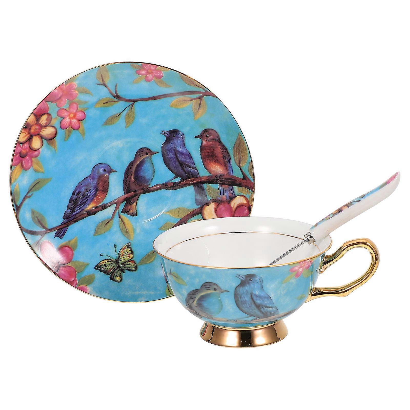 Porcelain Coffee Cups Safe to Use Round Shape for Restaurant Use 1Set