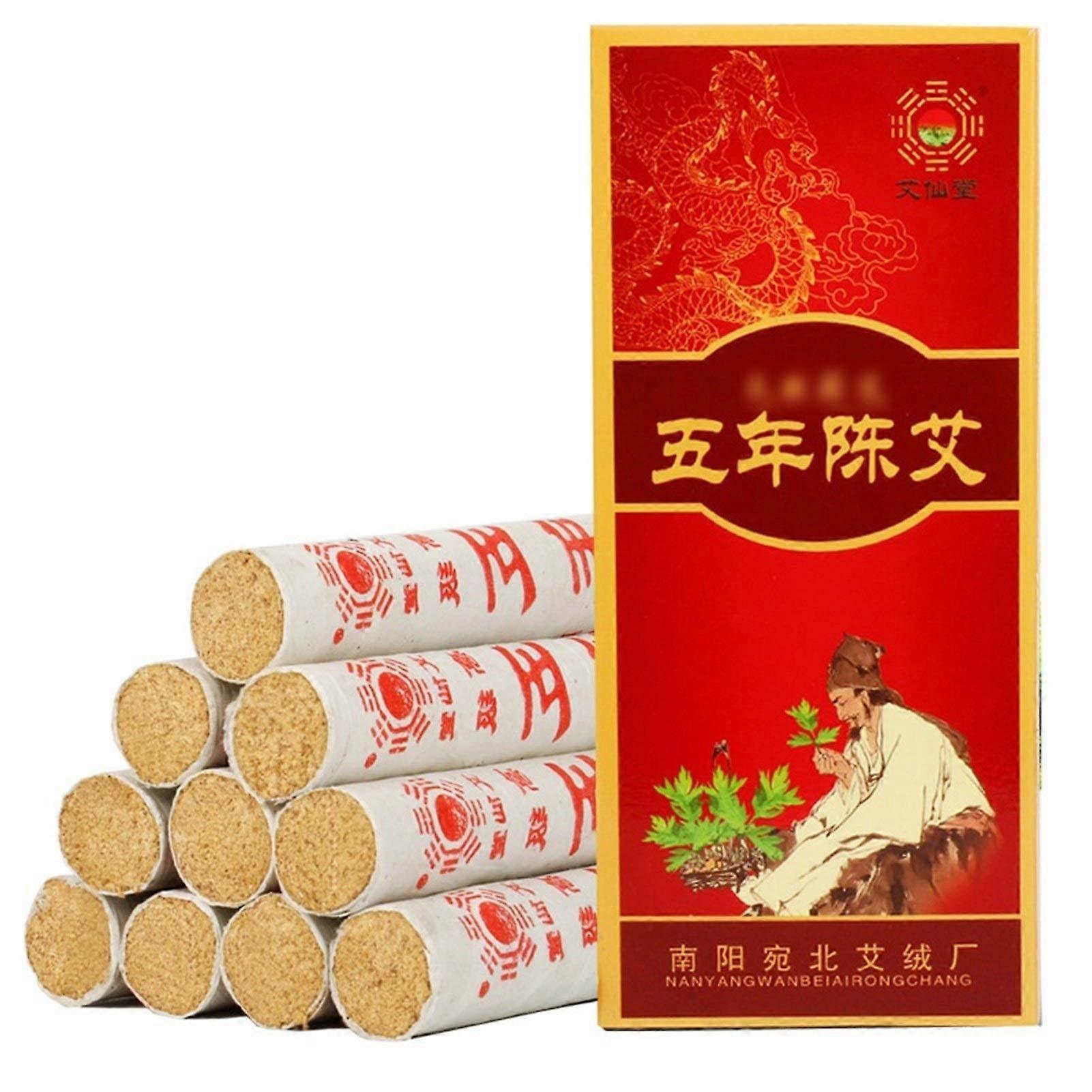 Moxa, Moxa Rollen Five Years Moxa  Natural Moxa Roll Sticks Moxibustion Smokeless Moxa Stick Wild Mugwort A1