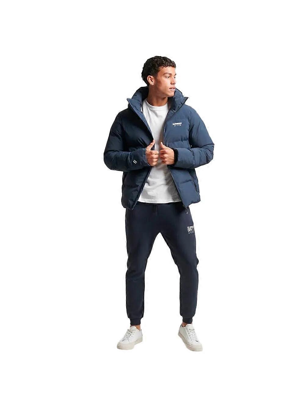 Superdry Sqare cult Down Jacket Men Blue