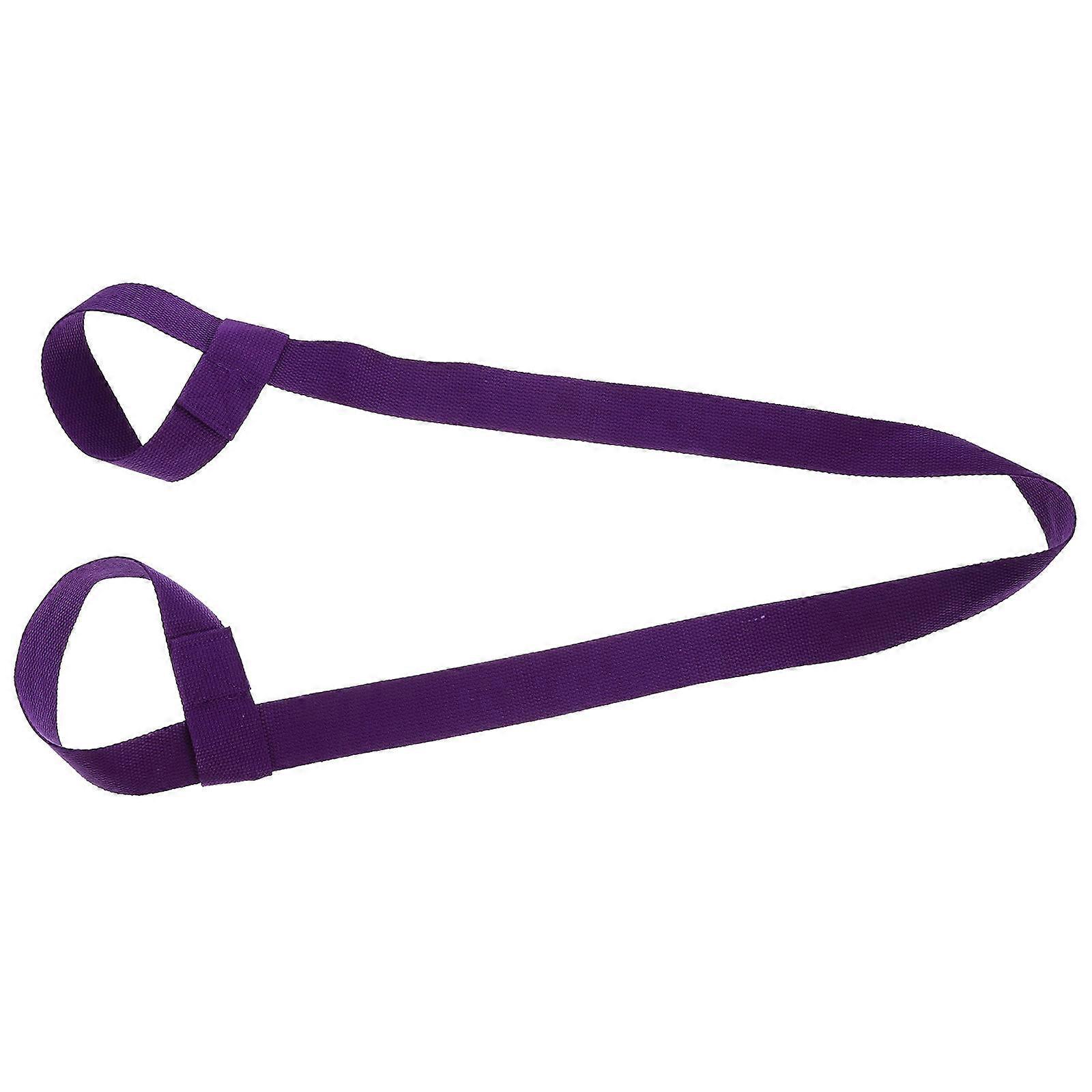 Adjustable Yoga Mat Strap Durable Carrying Sling for Yoga Mats & Outdoor Blankets Convenient for Home, Camping, Picnics Purple