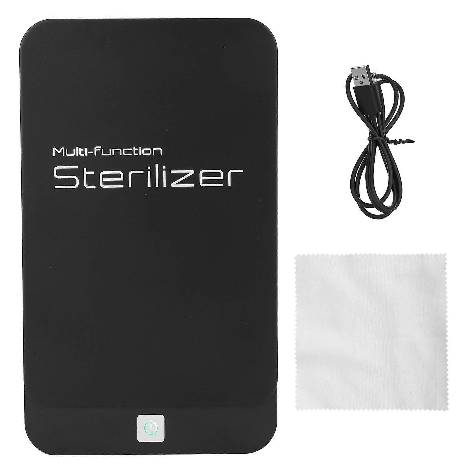 MouthMuffle רב תכליתי אולטרה סגול אור חד פעמי פה מנקה מופלי קול ארומתרפיה (שחור)