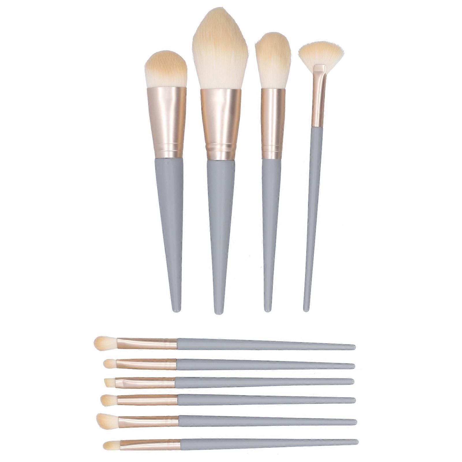 10PCS Makeup Brushes Set Soft Bristles Brushes for Blush Eye Shadow Eyebrow Highlight
