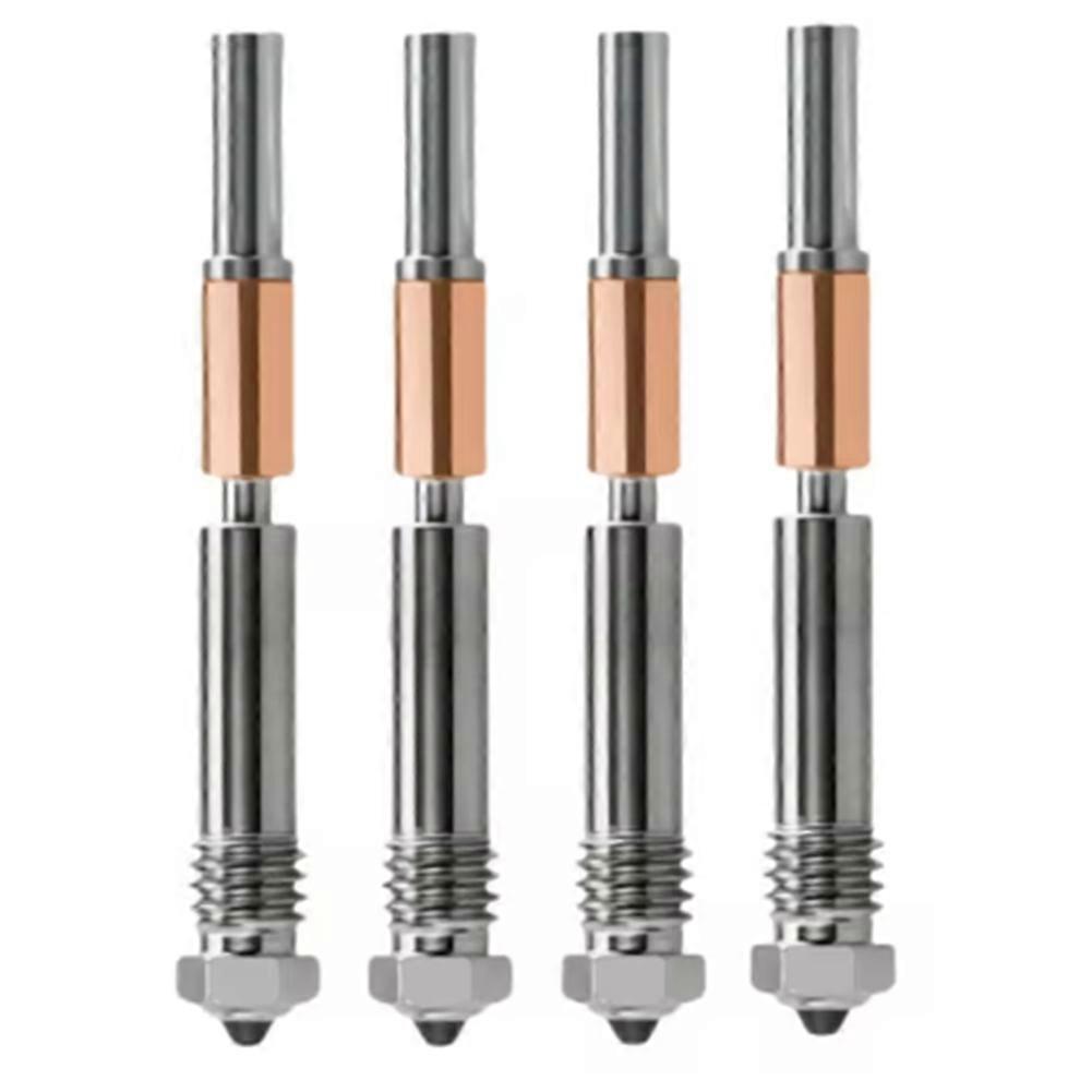 4PCS Printing Parts for Hotend for Bambu Lab P1P X1C P1S X1 X1E V4.0 Upgrade Hot End Print Head 3D Printing Parts 0.2MM