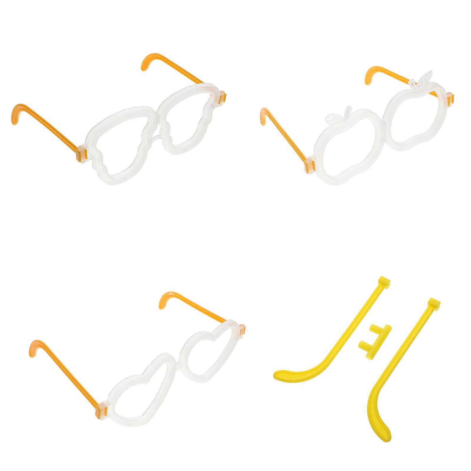 Light Up Accessories Skull Shape Eyeglasses Connector Safe Material 20 Sets