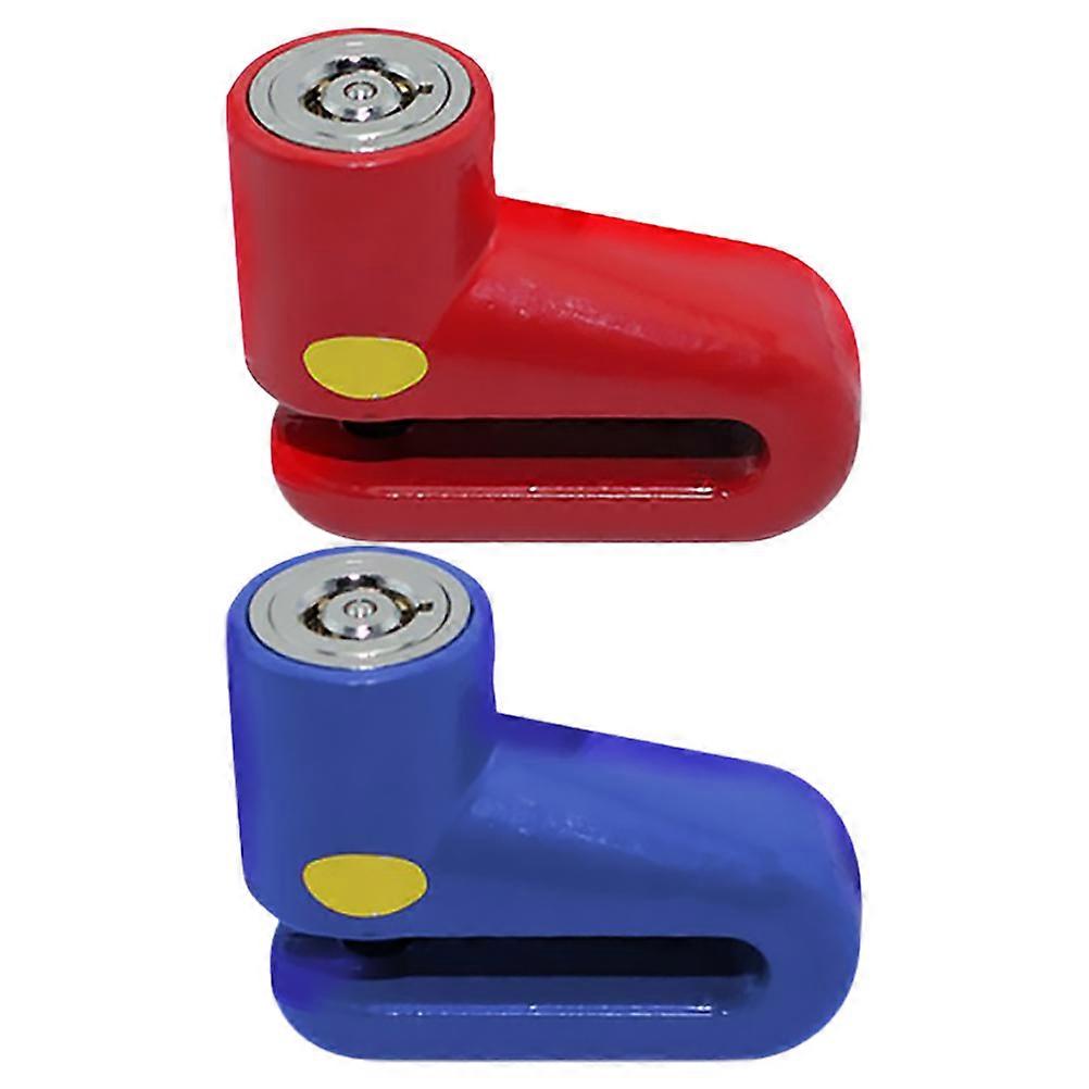 Disk Lock Motorcycle Alarm Security Theft Protection Compact Metal 2Set For Outdoor Activities