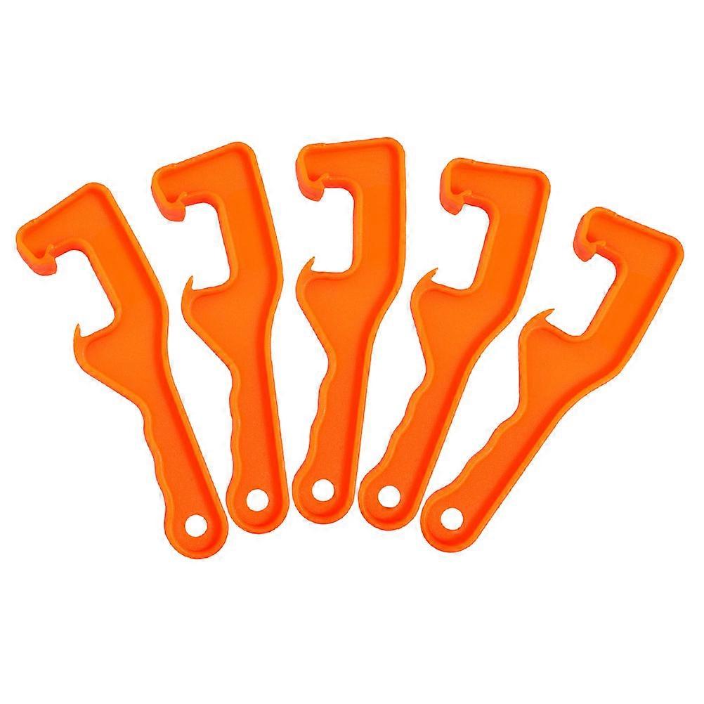 5pcs Heavy Duty Paint Bucket Lid Opener Tool Manual Lid Lifter for Home and Kitchen Smooth Edge Wrench for Paint and Container Opening
