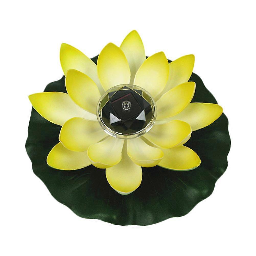 Solar Flower Lights Landscape Decorative Lotus Shape EVA Acrylic LED Summer Use For Families 1Pack