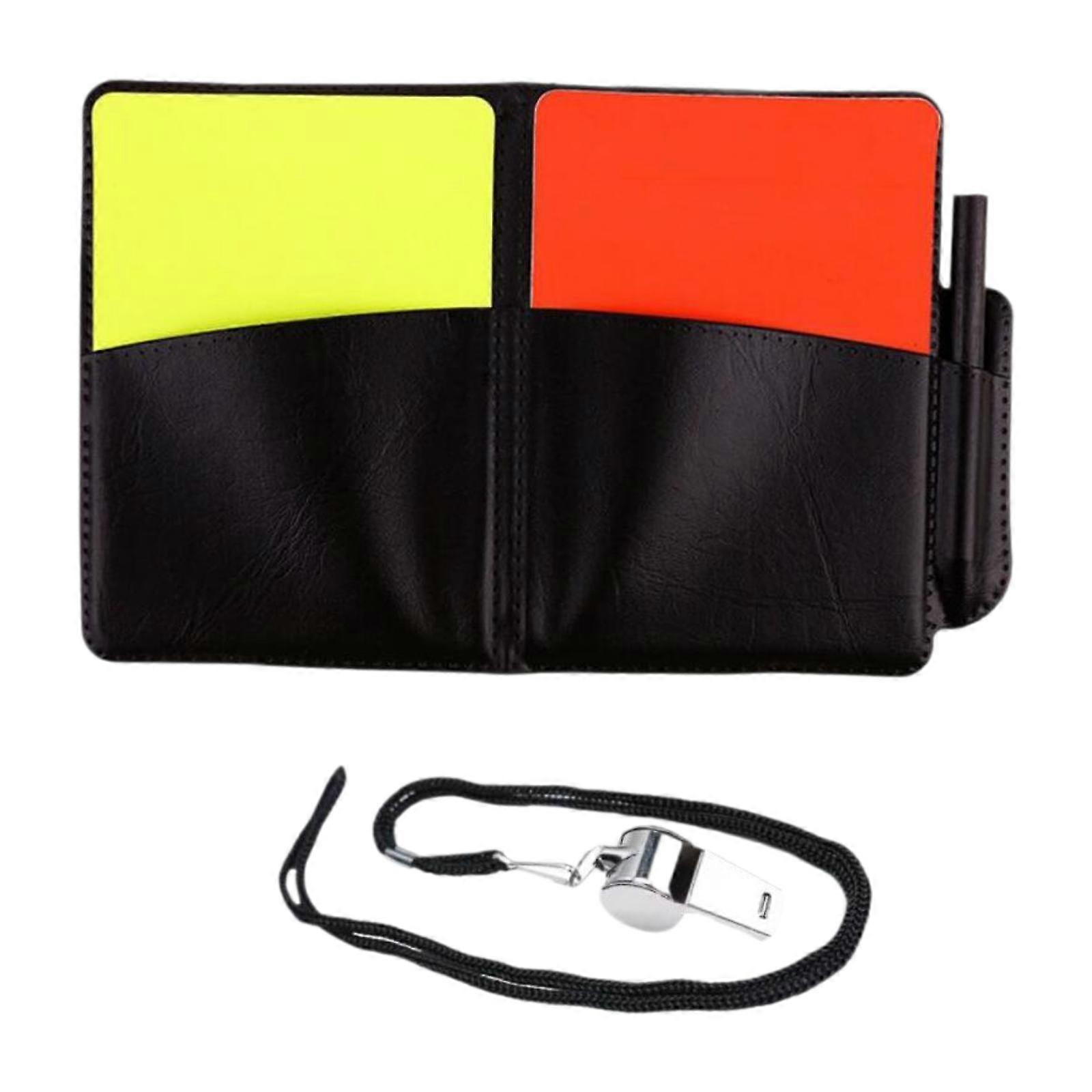Soccer Referee Cards Set Referee Tools for Sports Playing Field Campus Games