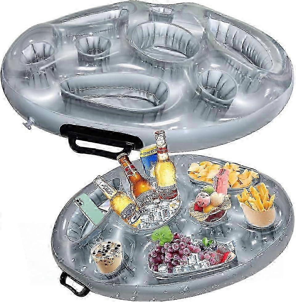 Inflatable Floating Drink Holder (8 Holes)  Pool Use