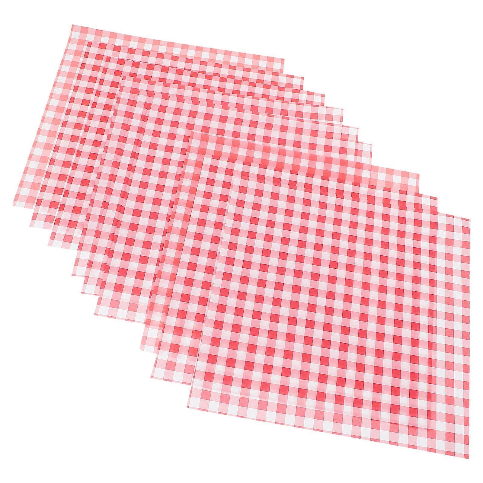 Pink Greaseproof Food Wrapping Paper Sheets for Baking, Sandwiches, Cakes, and Snack Presentation