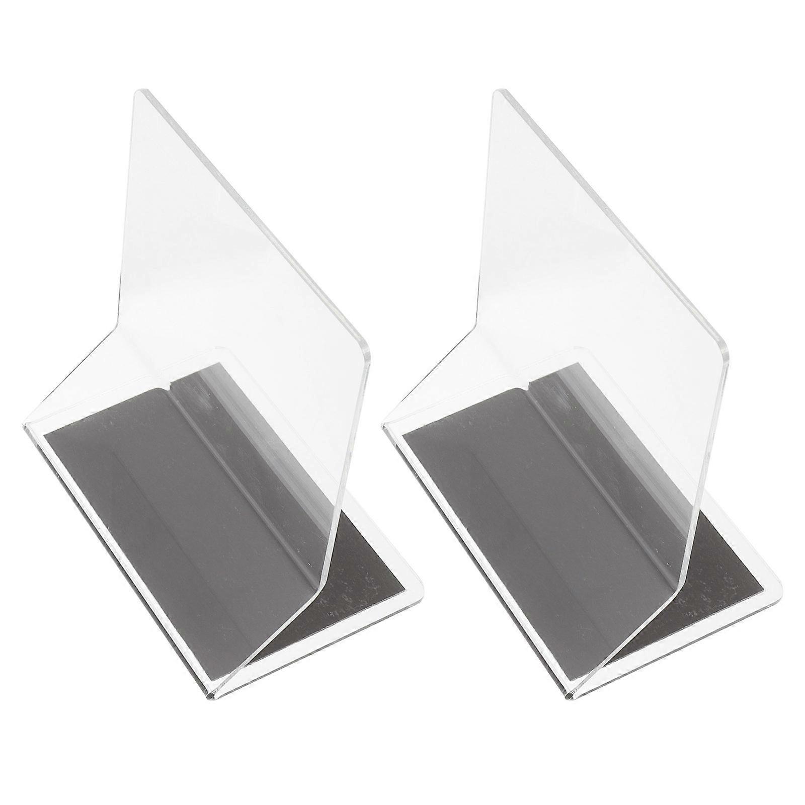 Plastic Shelf Dividers for Supermarket Use Transparent and Stable Keeps Shelves Organized 2pcs