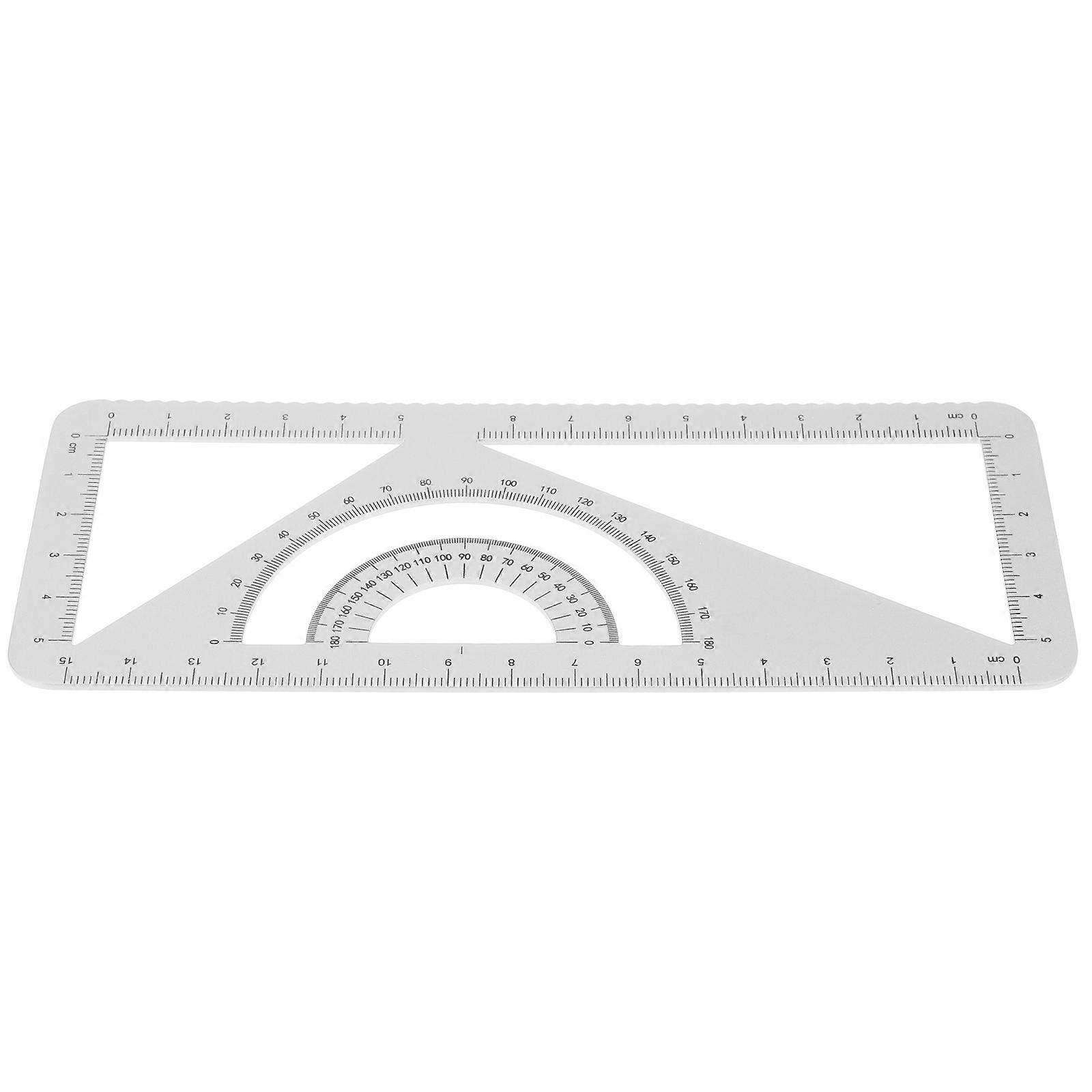Protractor Set Geometry Drawing Ruler MultiPurpose Parallel Line Drawing Ruler 1Pack