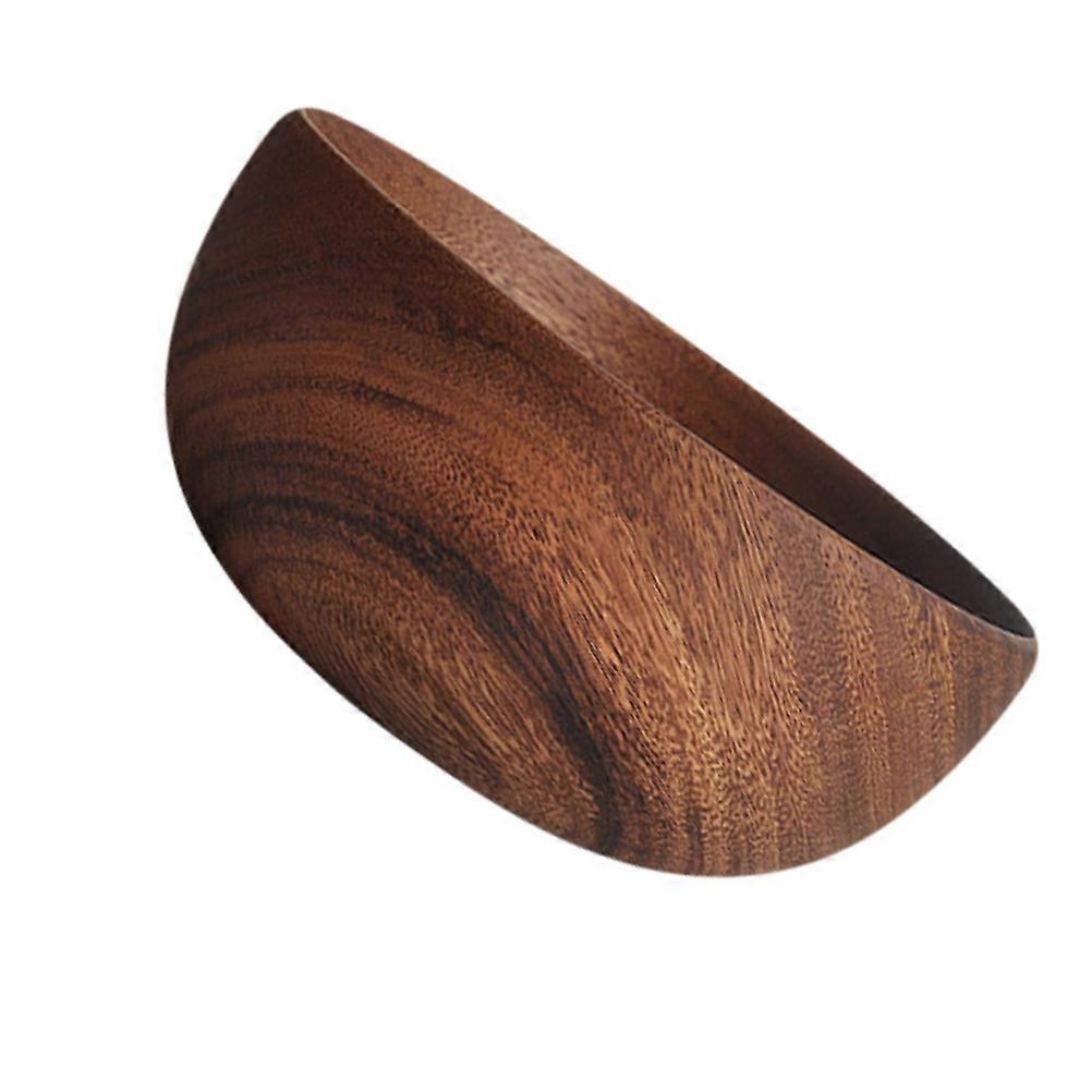 Rice Serving Bowl Premium Wood Material Holding Rice for Restaurant Use 16x16x7cm 1Pcs