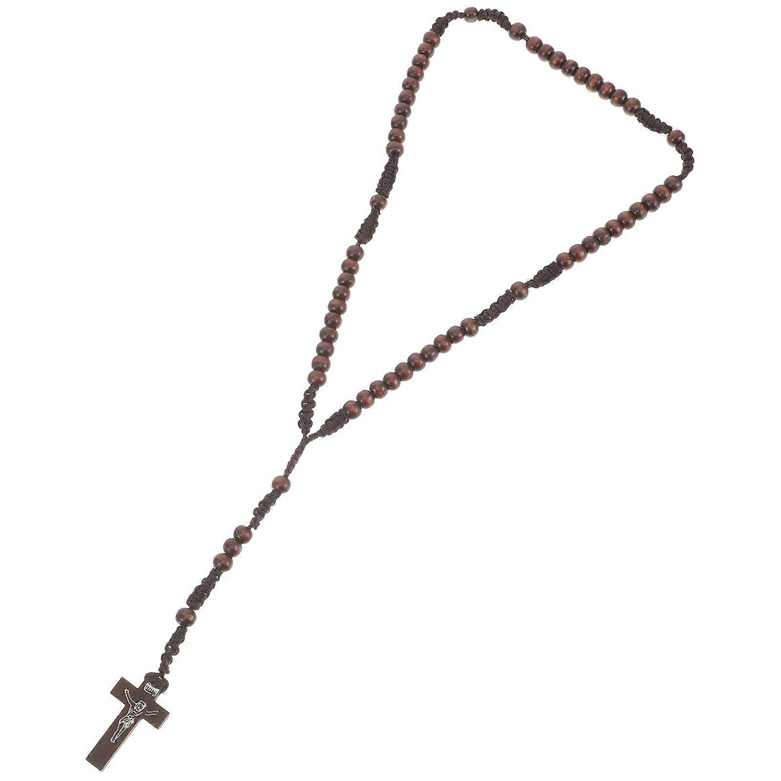 Beaded Cross Necklaces Designed to Stand Out in Crowded Scenes