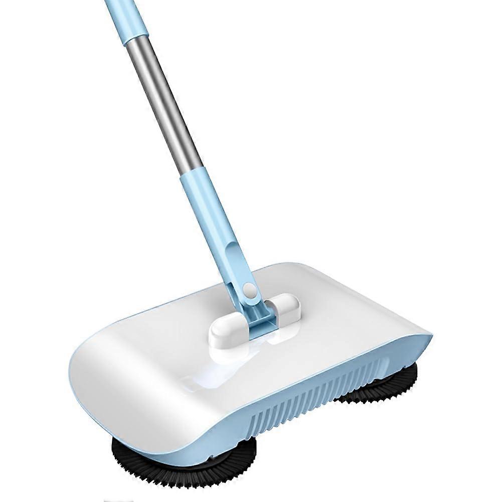 Hand-Push-Bodenreinigungsmaschine Wet-Dry Cleaning Machine, 3-In-1, 180-Degree Rotatable, Blue For Home Office Kitchen