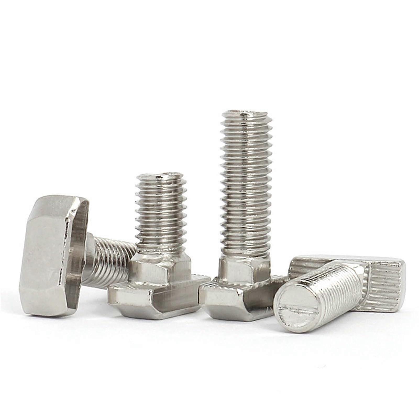 M5 M6 M8 T Hammer Head T-Bolt Aluminum Connector 10 Pieces 3030 Aluminum Profile Compatible 25mm Screws