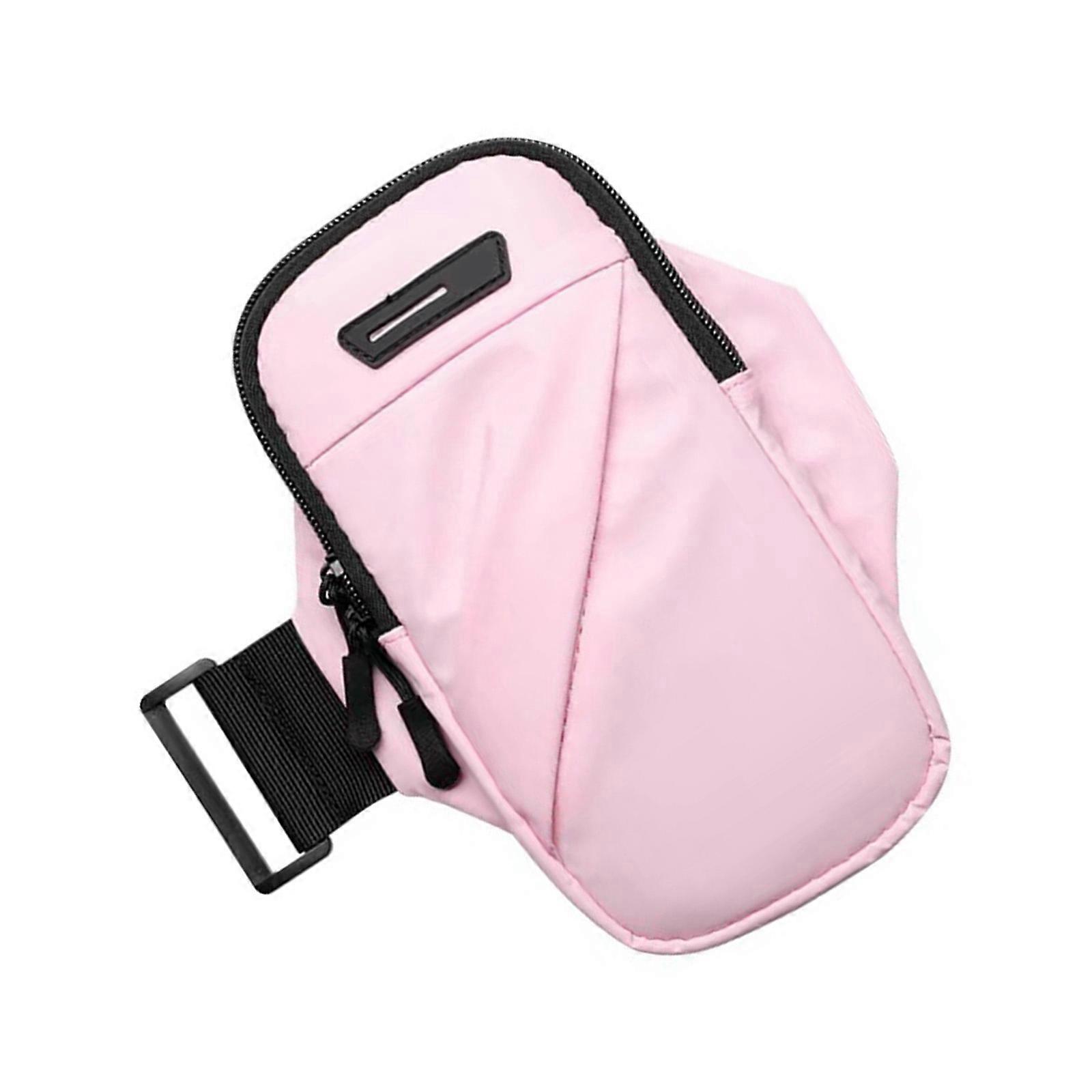 Running Phone Holder Armband Phone Purse Phone  Holder Gym Jogging Arm Bag for Walking, Exercise, Running Enduring  Pink Color