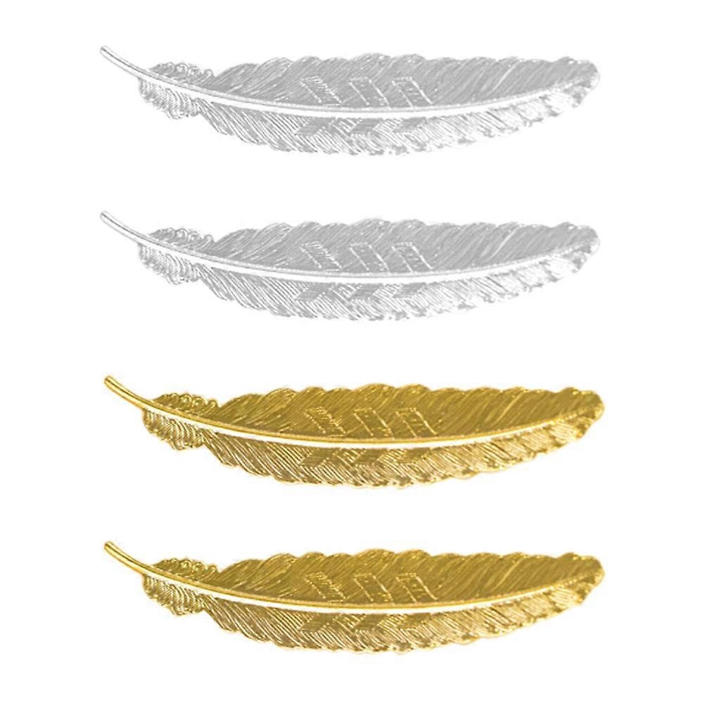 Bookmarks Gifts 4Pcs Assorted Color Metal Build with Classic Design for Decor