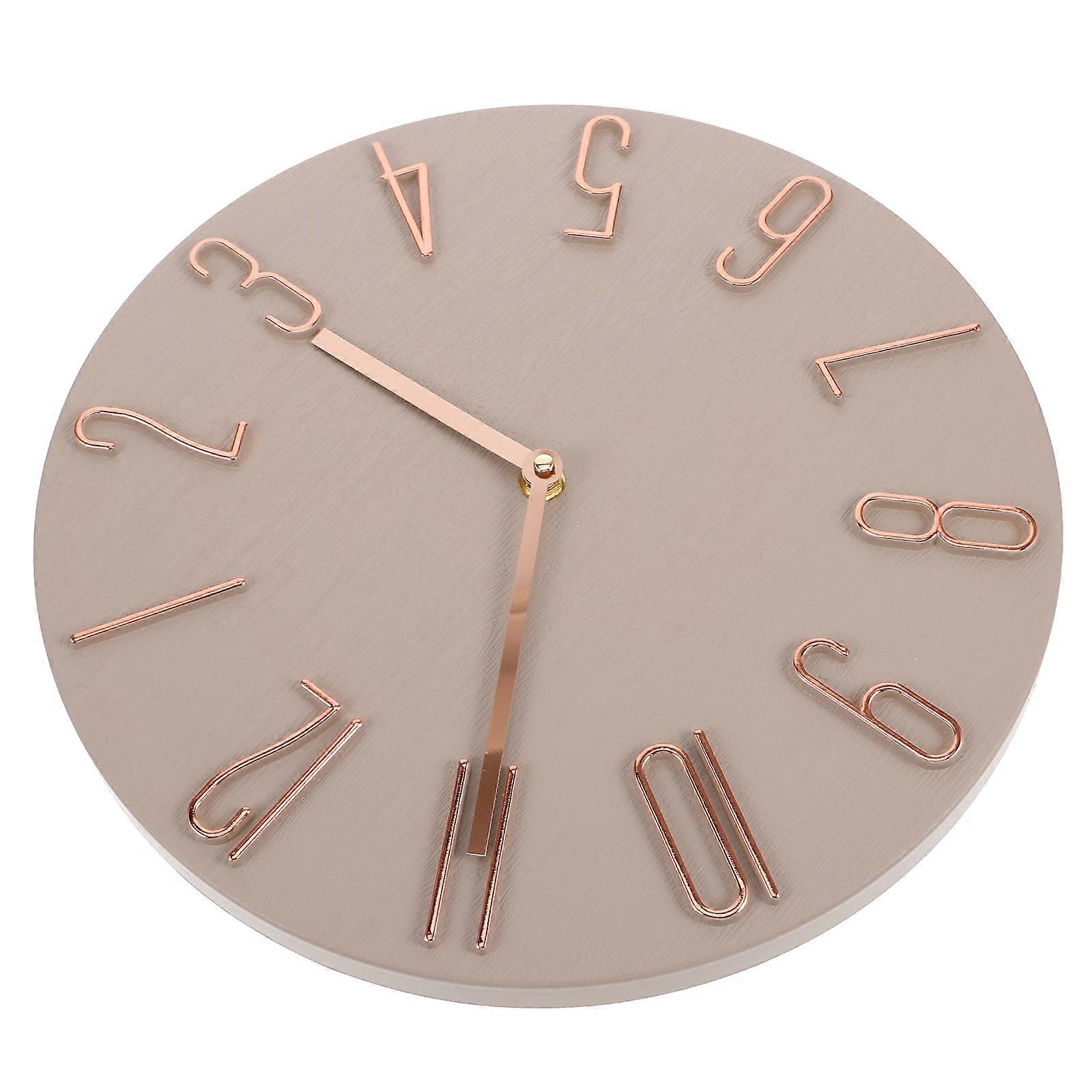 Here's a polished product description based on your input:
**Modern Decorative Wall Clock – Battery Operated, Stylish Round Design**
Enhance the