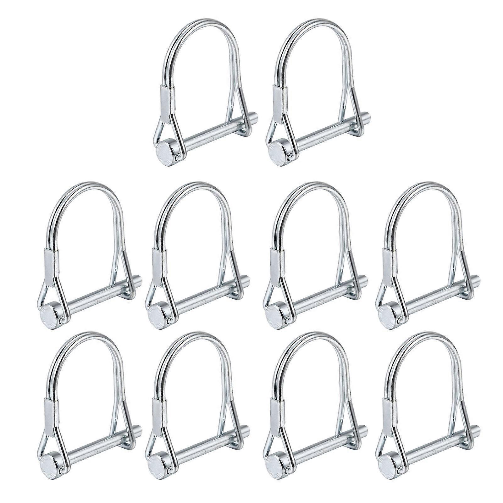 Stainless Steel Safety Coupler Pin for Trailer Use Silver 10pcs Easy to Install and Use