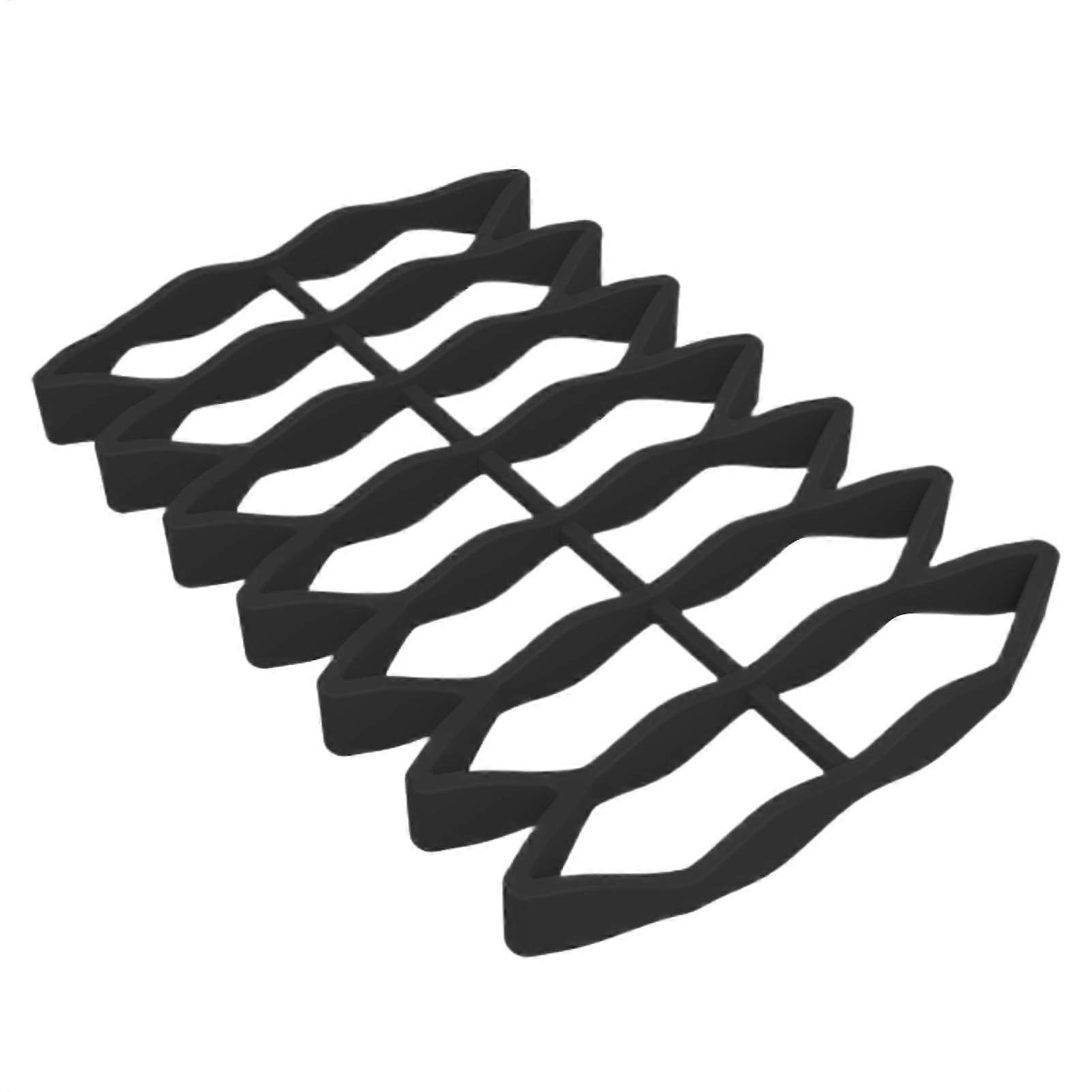 OvenSiliconeBaking Rack – Temperature NonStick Baking Rack Durable Kitchen Grill for Fish and Meat, Black