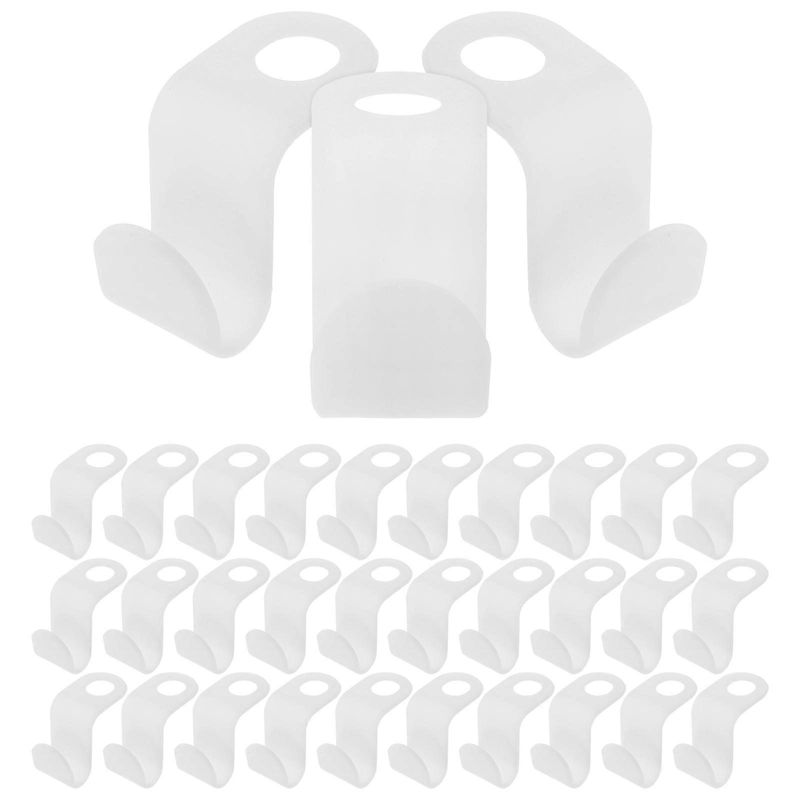 Space Hooks for Hangers Heavy Duty Closet Organization Hanger Extender Hooks Versatile Usage Clothes Organizer 4.00X1.80X1.40CM 50Set