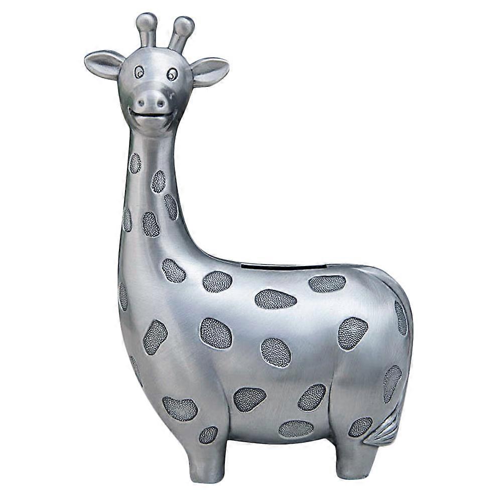 Retro Alloy Giraffe Money Box – Sturdy Compact Coin Bank for Cash Savings – Ideal Birthday Christmas Gift for Boys