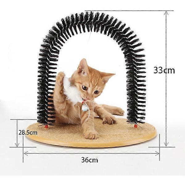Cat tree and scratcher 2 in 1 - non-slip base - arched scratcher - massage arch - sold with a bag of catnip - collects hair, cute l